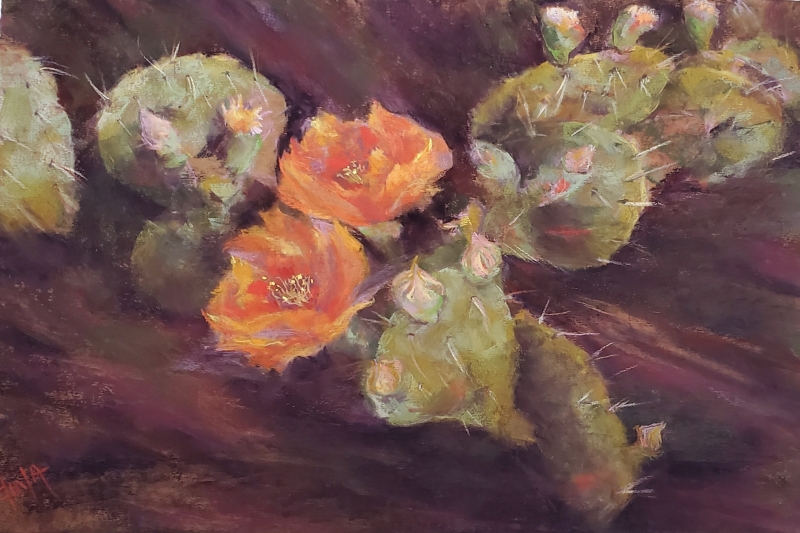 Cactus Rose by artist Dina Gregory